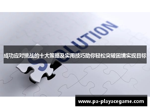 成功应对挑战的十大策略及实用技巧助你轻松突破困境实现目标